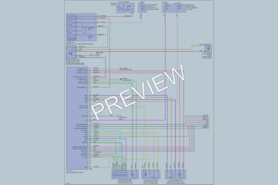 2001 Nissan Quest Air Conditioning wiring diagram preview