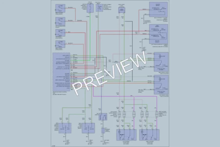 2001 Nissan Quest Power Door Locks wiring diagram preview