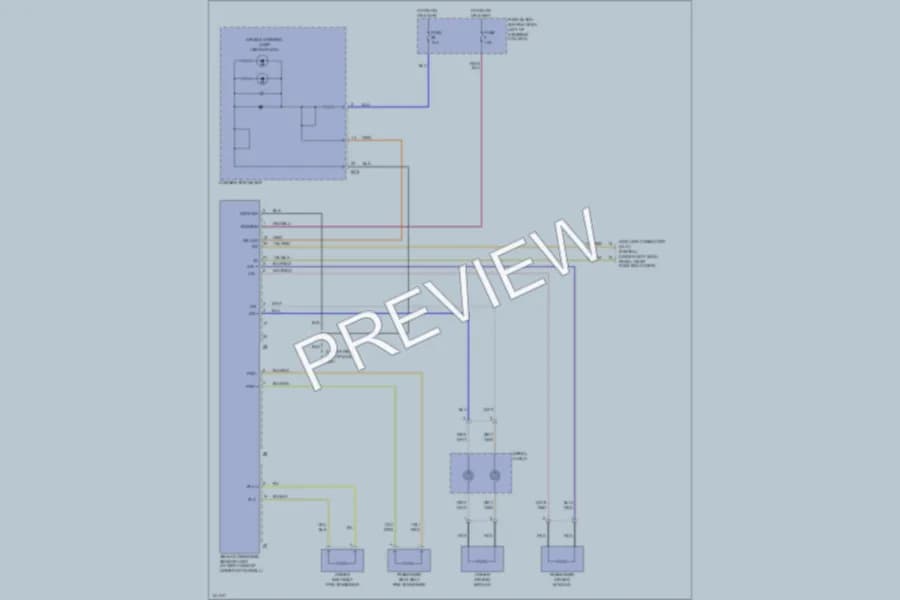 2001 Nissan Quest Supplemental Restraints wiring diagram preview