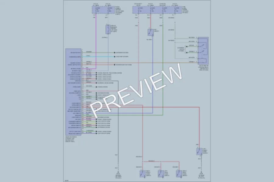 2001 Nissan Sentra Body Computer wiring diagram preview