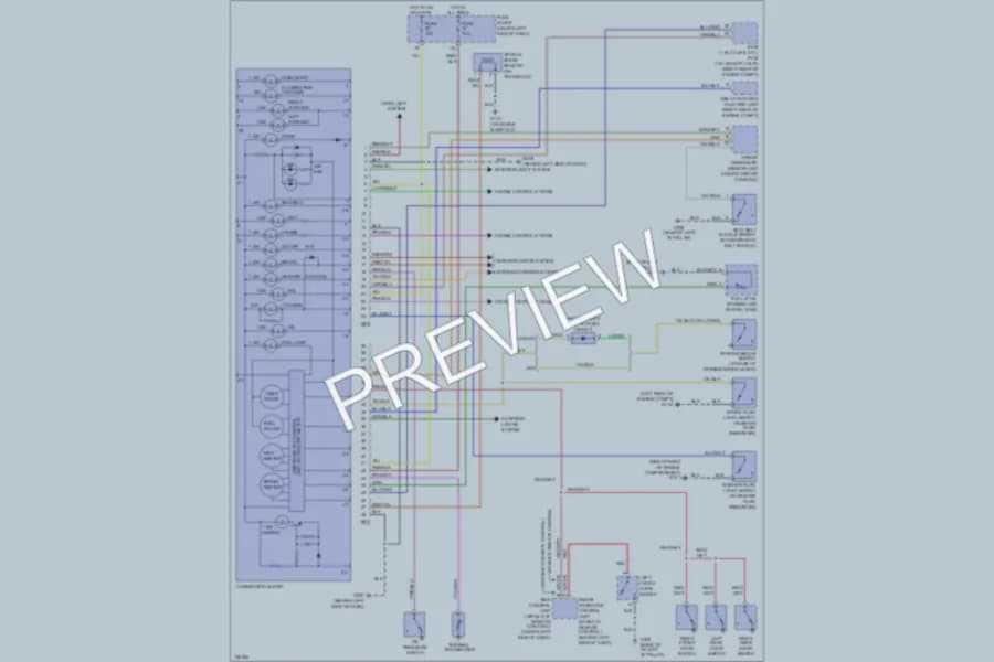 2001 Nissan Sentra Instrument Cluster wiring diagram preview