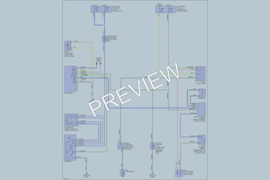 2001 Nissan Xterra Air Conditioning wiring diagram preview