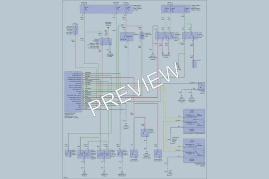 2001 Nissan Xterra Anti Theft wiring diagram preview