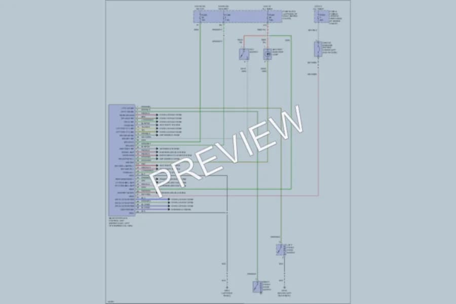 2001 Nissan Xterra Body Computer wiring diagram preview