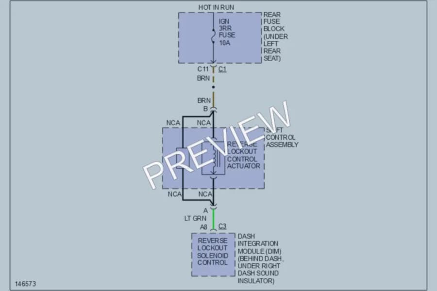 2001 Oldsmobile Aurora Shift Interlocks wiring diagram preview