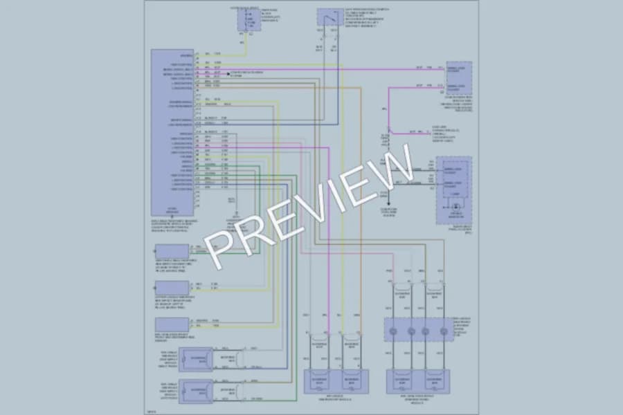 2001 Oldsmobile Aurora Supplemental Restraints wiring diagram preview