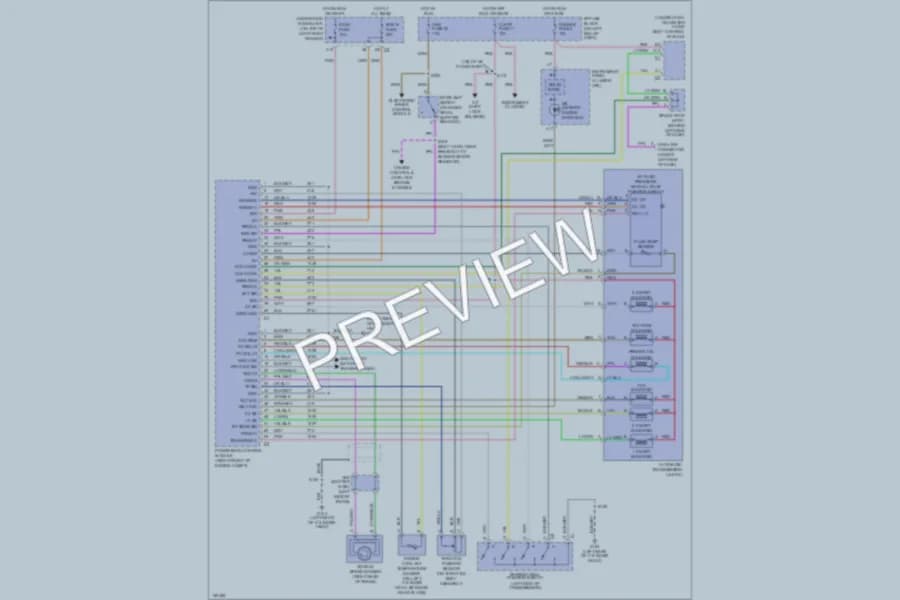 2001 Oldsmobile Bravada Transmission wiring diagram preview