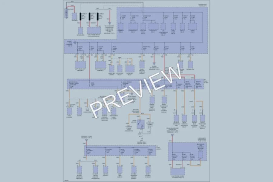 2001 Oldsmobile Intrigue Power Distribution wiring diagram preview