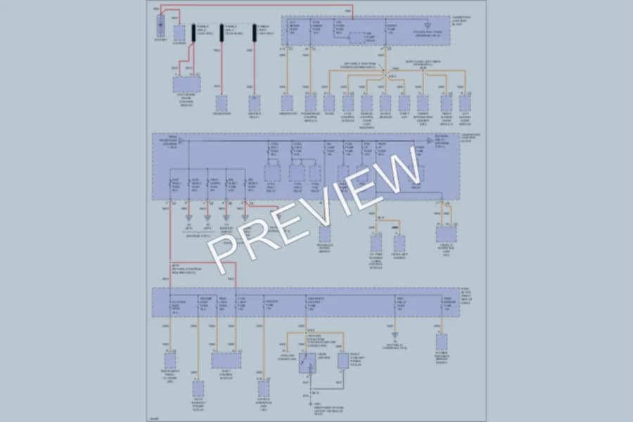 2001 Oldsmobile Silhouette Power Distribution wiring diagram preview