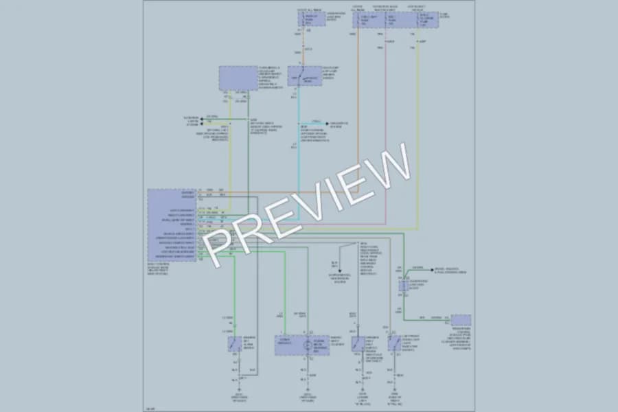 2001 Oldsmobile Silhouette Warning Systems wiring diagram preview