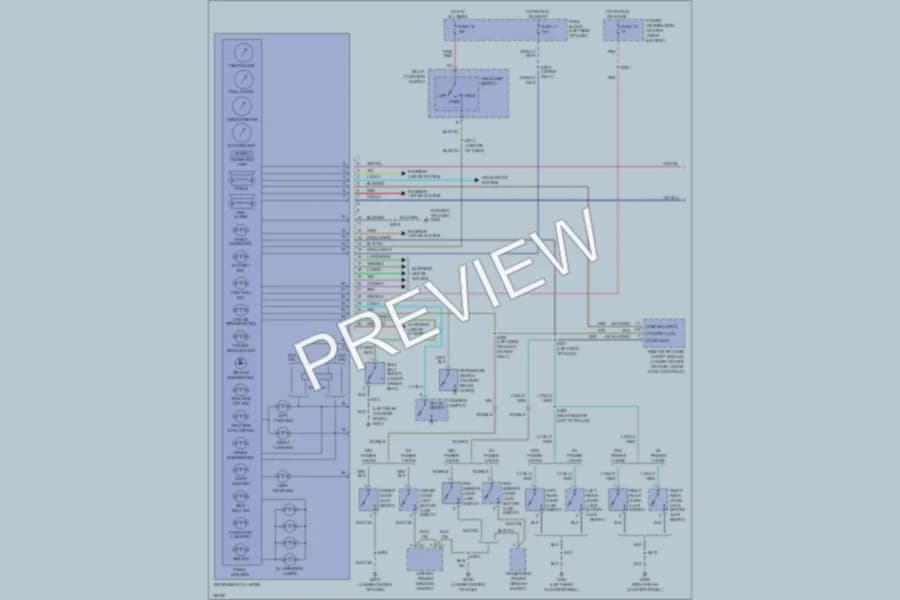 2001 Plymouth Neon Instrument Cluster wiring diagram preview