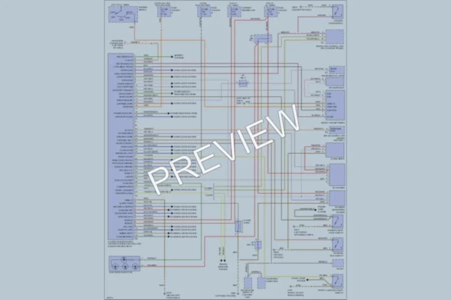 2001 Porsche 911 Anti Theft wiring diagram preview