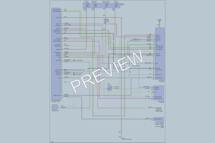 2001 Porsche 911 Instrument Cluster wiring diagram preview