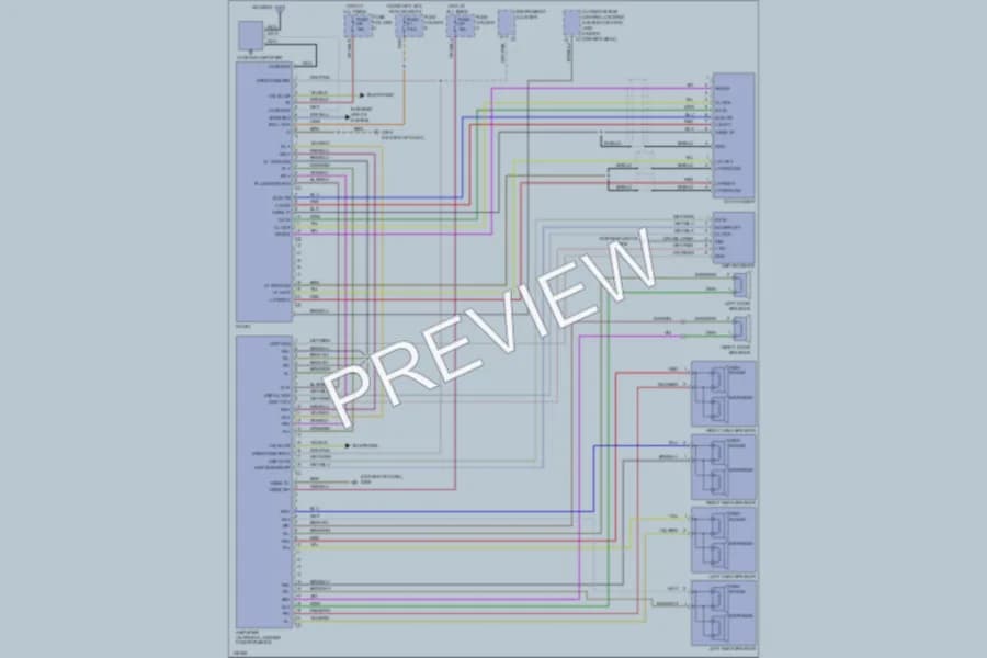 2001 Porsche 911 Radio wiring diagram preview