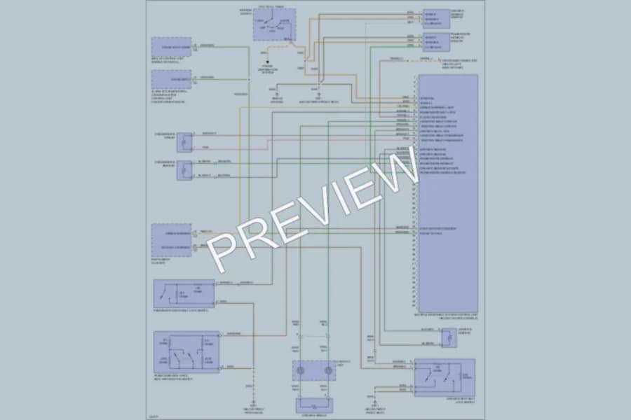 2001 Porsche 911 Supplemental Restraints wiring diagram preview