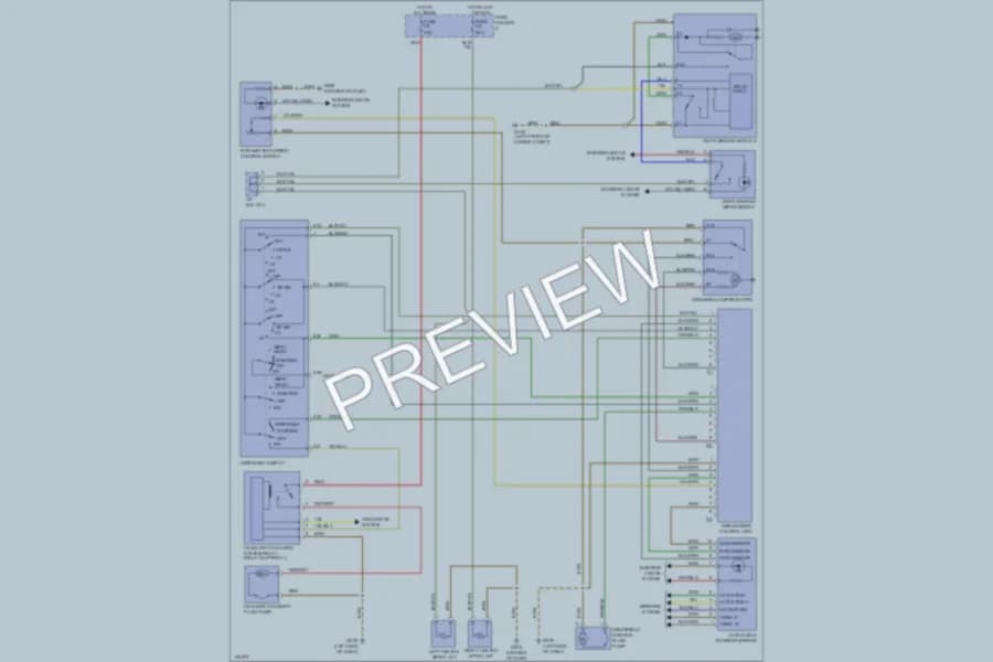 2001 Porsche 911 Wiper Washer wiring diagram preview