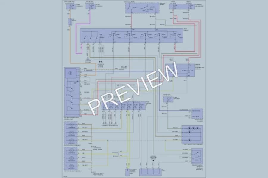 2001 Porsche Boxster Headlights wiring diagram preview