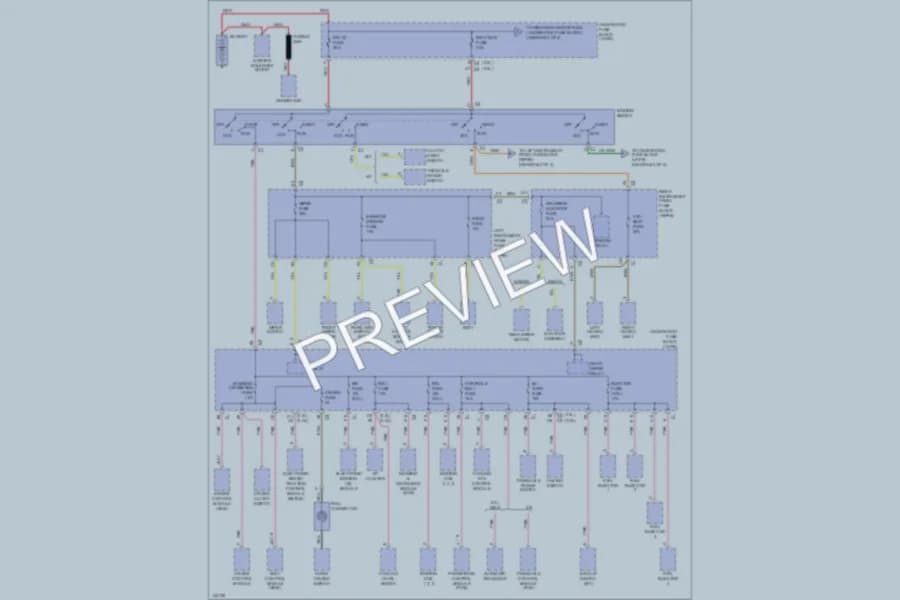 2001 Saturn L200 Power Distribution wiring diagram preview