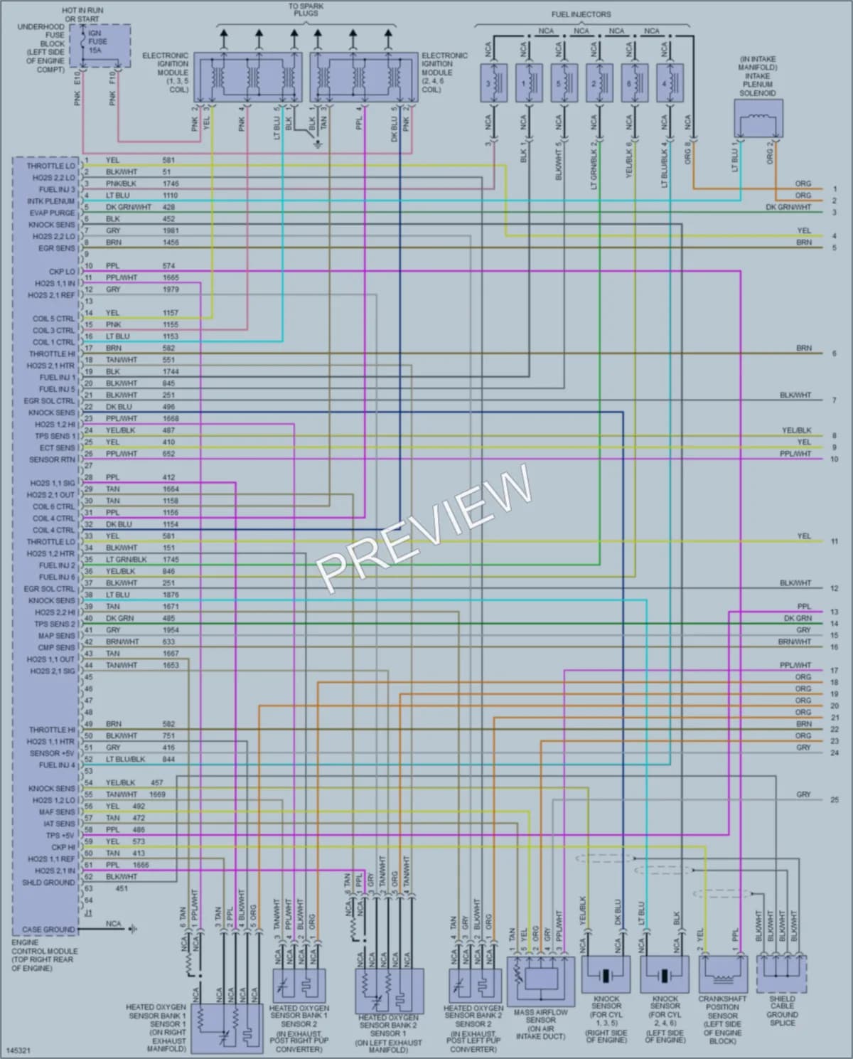 2001 Saturn L300 Engine Performance wiring diagram preview
