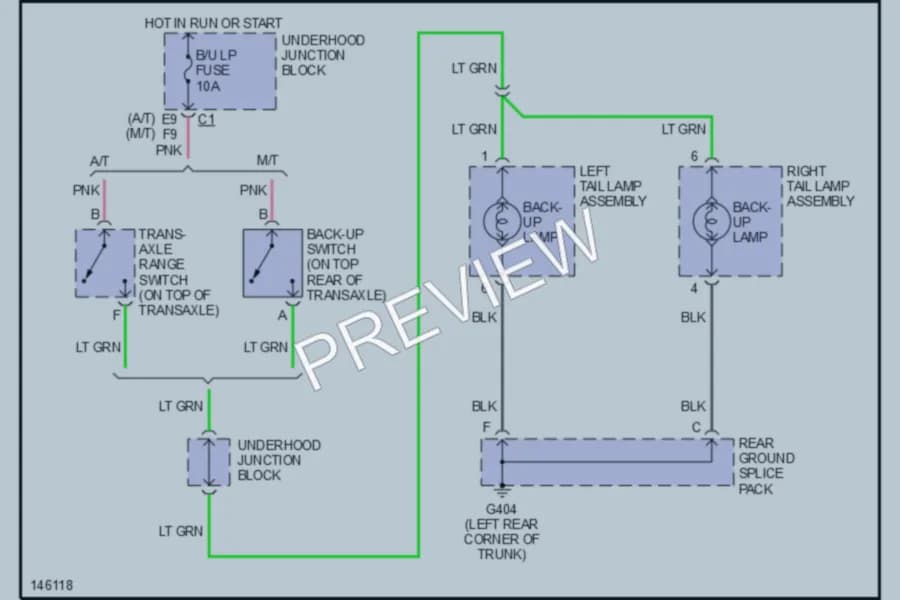 2001 Saturn L300 Exterior Lights wiring diagram preview