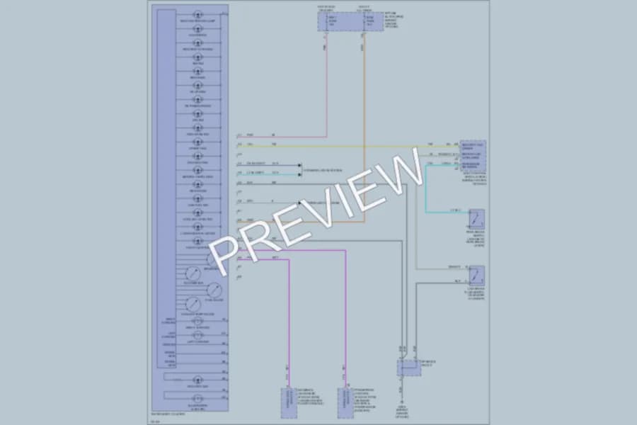2001 Saturn SC1 Instrument Cluster wiring diagram preview