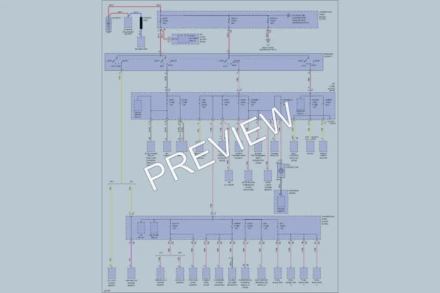 2001 Saturn SC2 Power Distribution wiring diagram preview