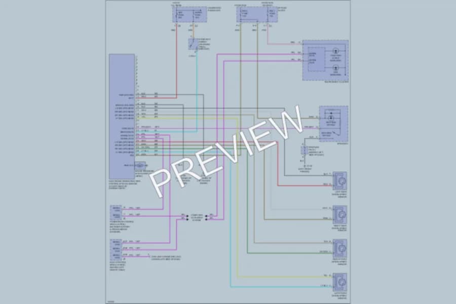 2001 Saturn SW2 Anti Lock Brakes wiring diagram preview