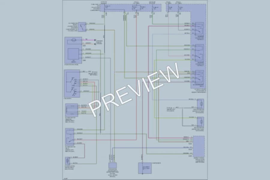 2001 Subaru Forester Air Conditioning wiring diagram preview
