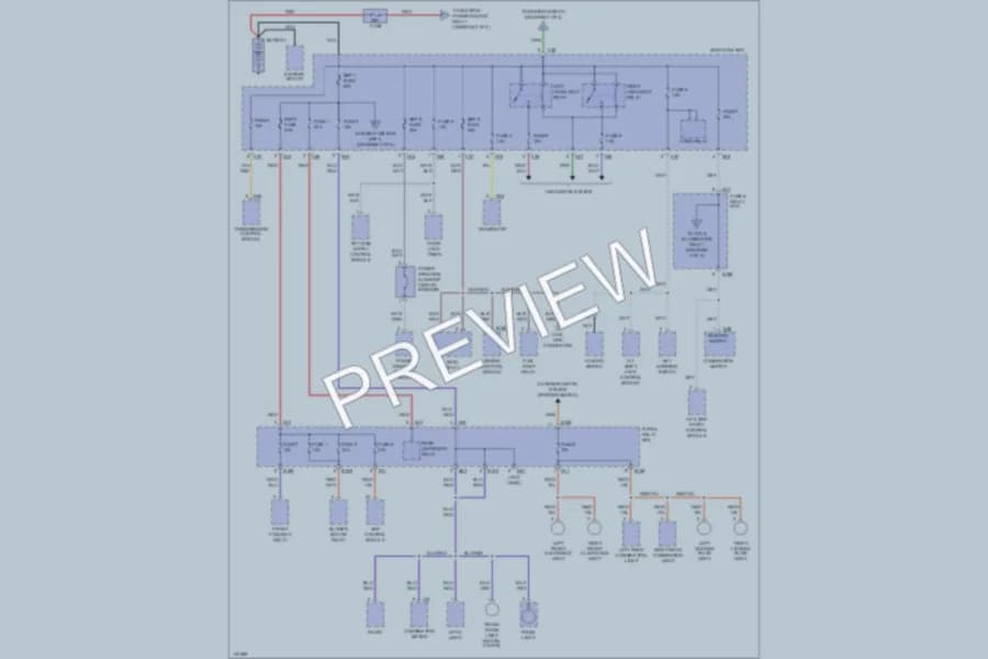 2001 Subaru Impreza Power Distribution wiring diagram preview