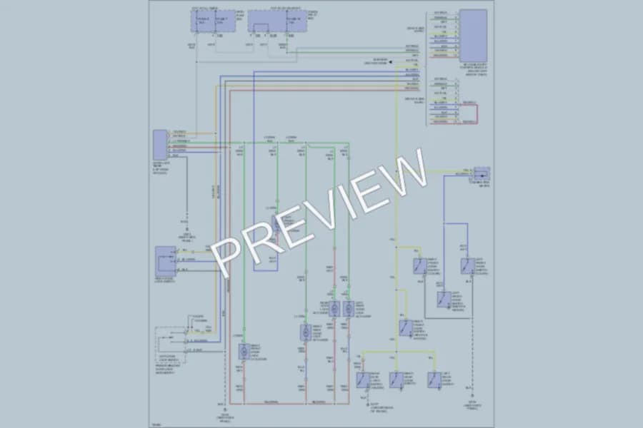 2001 Subaru Impreza Power Door Locks wiring diagram preview