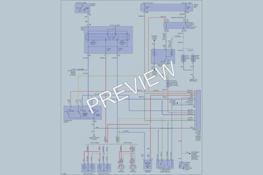 2001 Subaru Legacy Headlights wiring diagram preview