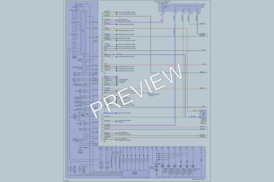 2001 Subaru Legacy Instrument Cluster wiring diagram preview