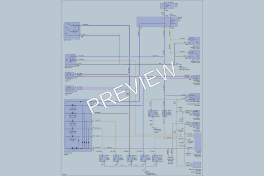 2001 Subaru Legacy Interior Lights wiring diagram preview