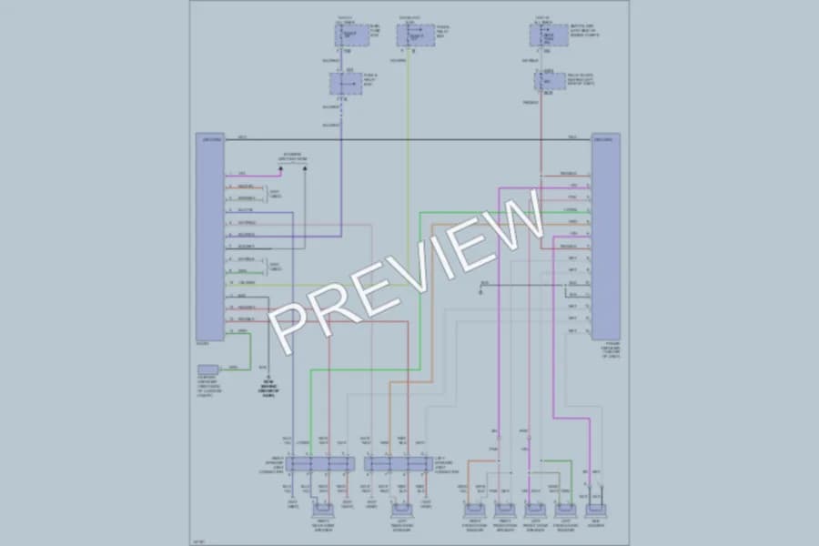 2001 Subaru Legacy Radio wiring diagram preview