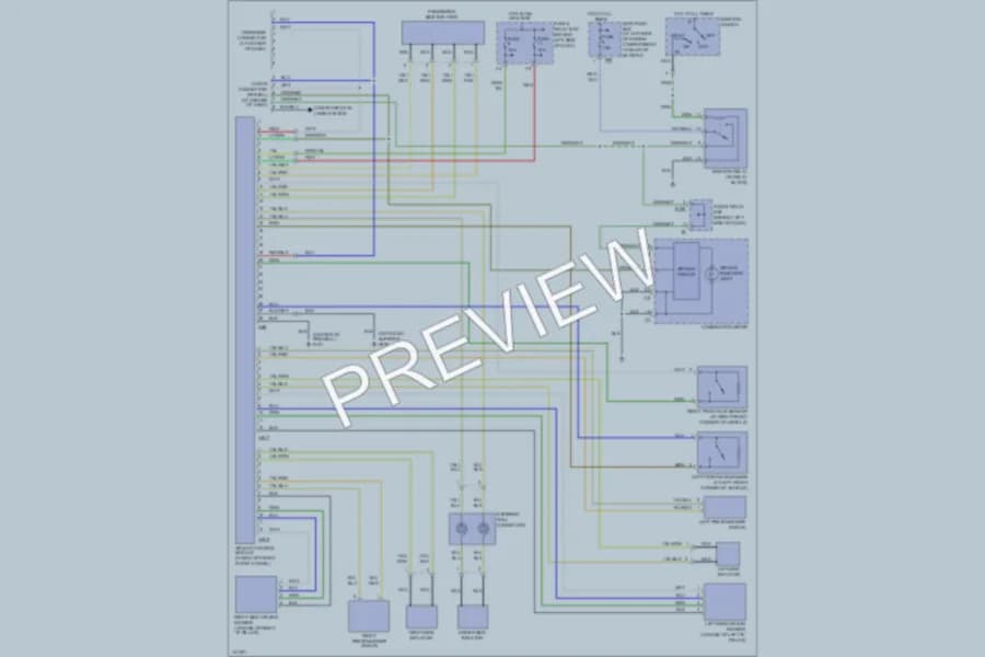 2001 Subaru Legacy Supplemental Restraints wiring diagram preview