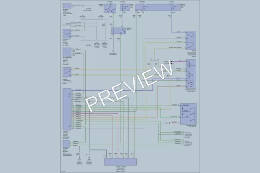 2001 Subaru Outback Cruise Control wiring diagram preview