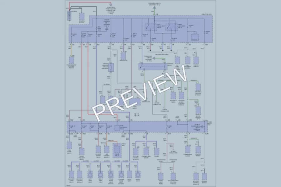 2001 Subaru Outback Power Distribution wiring diagram preview