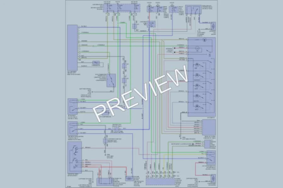 2001 Suzuki Esteem Air Conditioning wiring diagram preview