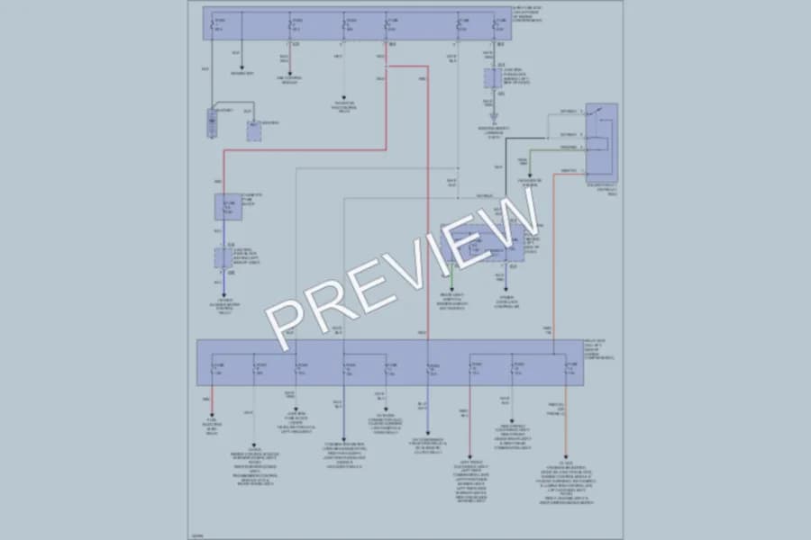 2001 Suzuki Esteem Power Distribution wiring diagram preview