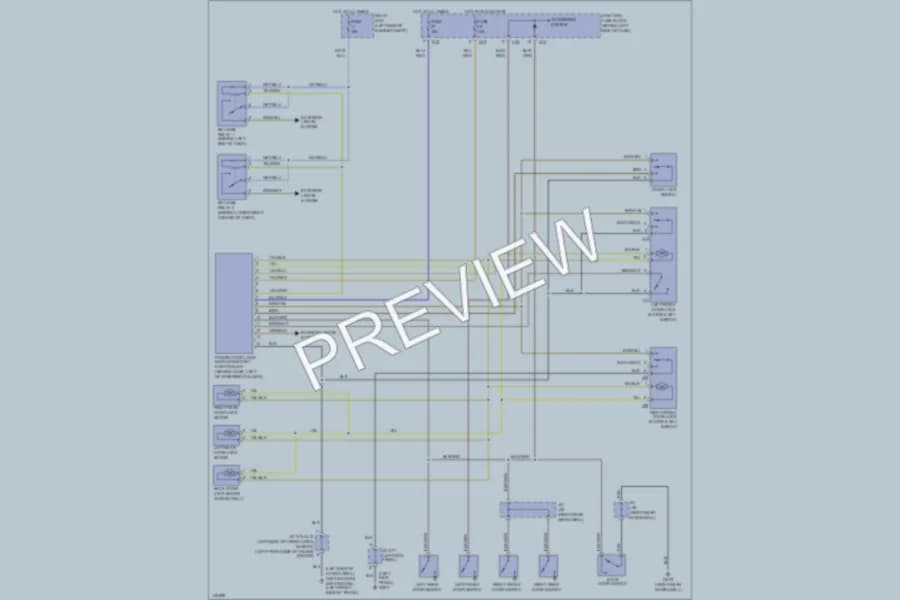 2001 Suzuki Esteem Power Door Locks wiring diagram preview