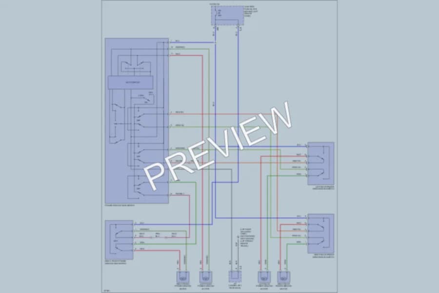 2001 Suzuki Esteem Power Windows wiring diagram preview