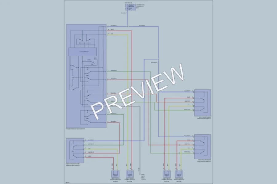 2001 Suzuki GrandVitara Power Windows wiring diagram preview