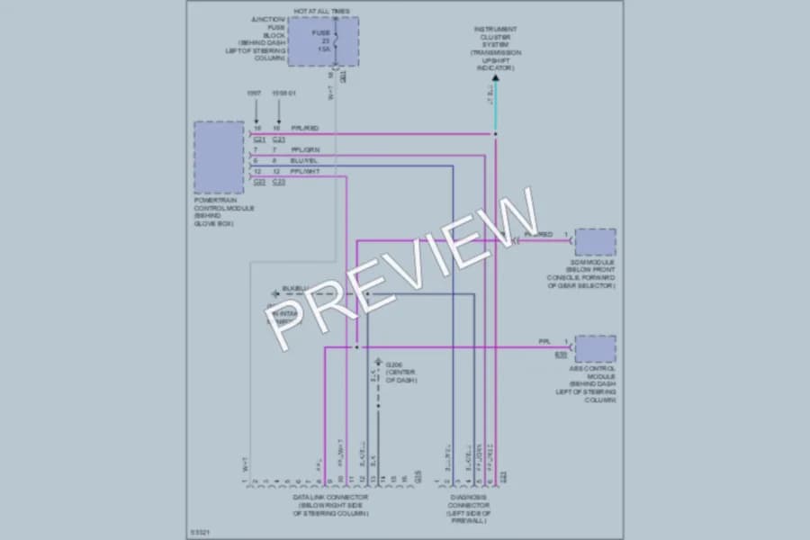 2001 Suzuki Swift Computer Data Lines wiring diagram preview