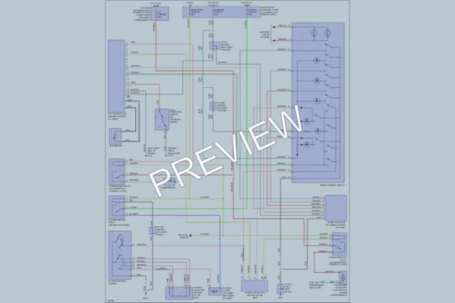 2001 Suzuki XL7 Air Conditioning wiring diagram preview