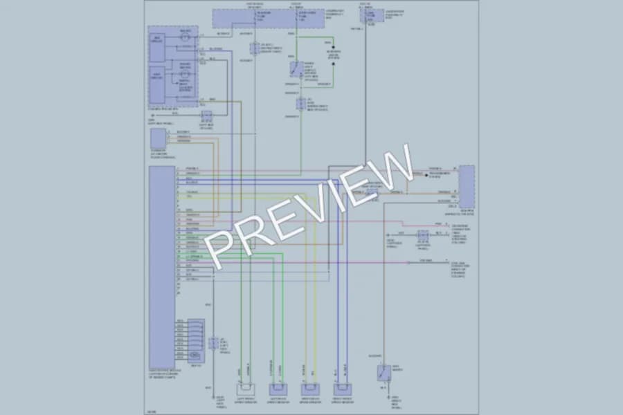2001 Suzuki XL7 Anti Lock Brakes wiring diagram preview