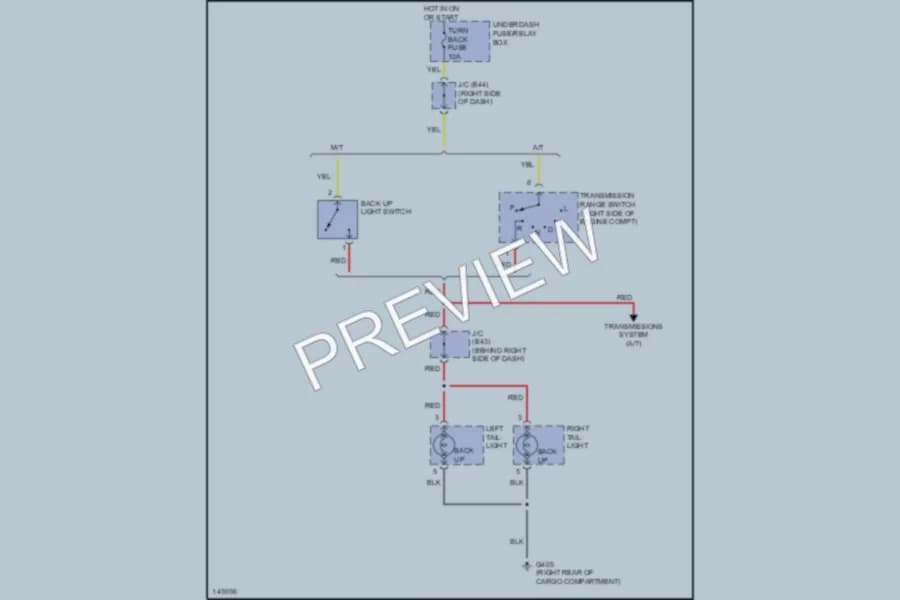 2001 Suzuki XL7 Exterior Lights wiring diagram preview