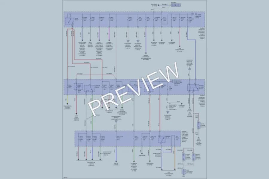 2001 Toyota 4Runner Power Distribution wiring diagram preview