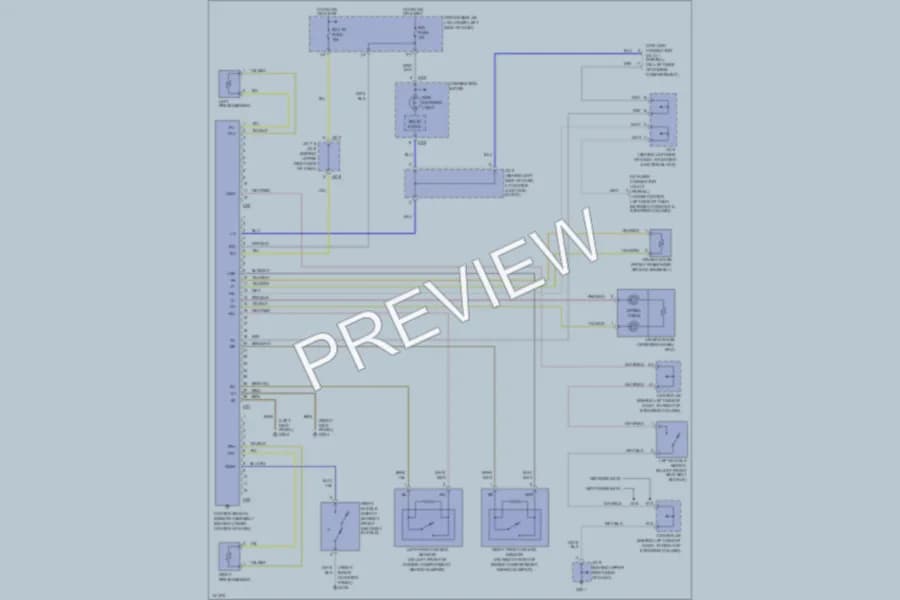 2001 Toyota 4Runner Supplemental Restraints wiring diagram preview