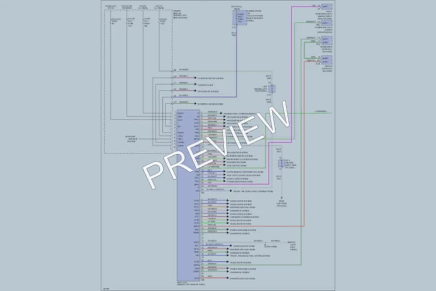 2001 Toyota Avalon Body Computer wiring diagram preview