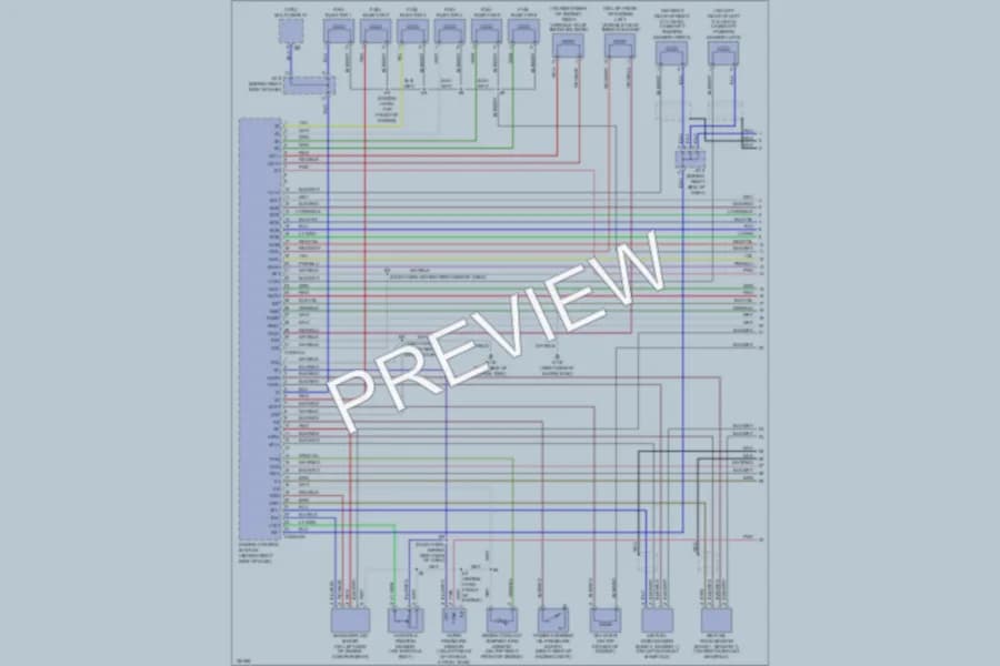 2001 Toyota Avalon Engine Performance wiring diagram preview